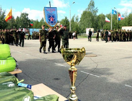 Торжественное закрытие 1 смены оборонно-спортивного лагеря «Гвардеец»