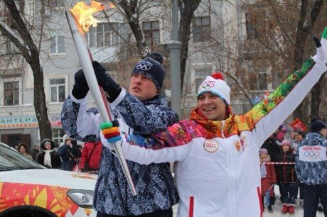 Олимпийский огонь прибыл на оренбургскую землю