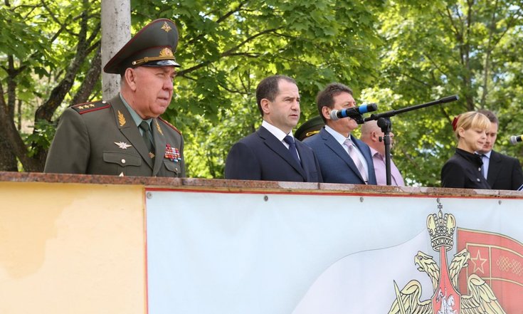Торжественное закрытие 1 смены оборонно-спортивного лагеря «Гвардеец»