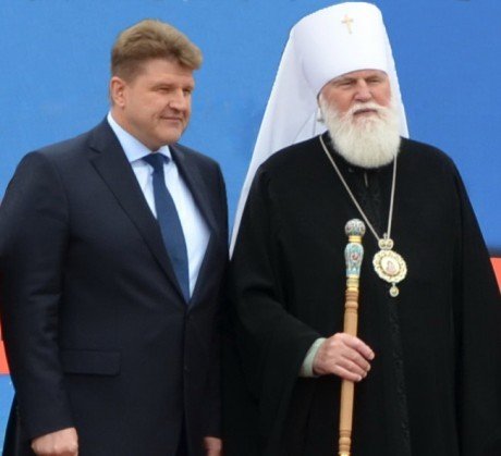 Главный федеральный инспектор Сергей Гаврилин провел рабочую встречу с митрополитом Оренбургским и Саракташским Валентином