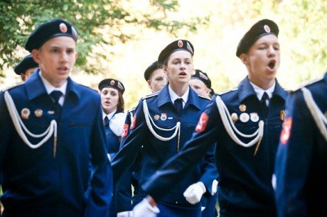 Самарские юнармейцы показали мастер-класс  по строевой подготовке