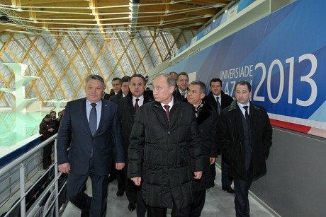 Владимир Путин ознакомился с ходом подготовки к Универсиаде