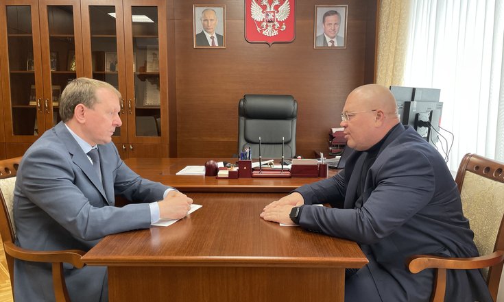 Пресс-релиз Сергей Беляков провел рабочую встречу с вице-президента Дивизиона №9 АО МСУ-1 Козыревым Е.В.