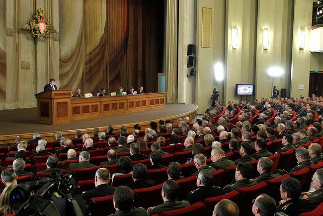 Расширенное заседание коллегии Министерства обороны России