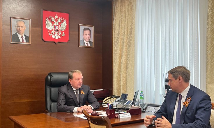 Пресс-релиз Сергей Беляков провел рабочую встречу с ректором вуза