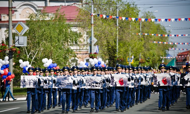 Масштабные торжества, посвящённые Дню Победы, состоялись в Оренбуржье
