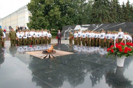 Участники лагеря «Гвардеец-1» почтили память погибших в Великой Отечественной войне