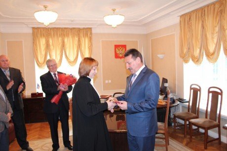 Вручение удостоверения федерального судьи