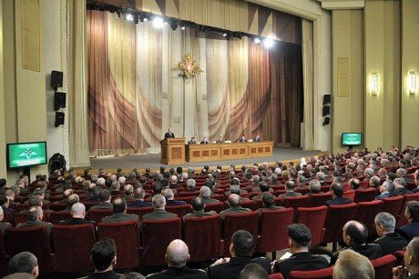 Владимир Путин выступил на заседании коллегии Министерства обороны России 