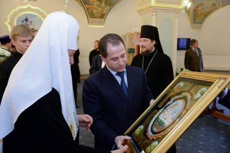 Михаил Бабич поздравил Патриарха Московского и всея Руси Кирилла с днем тезоименитства